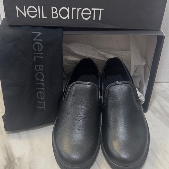 Neil Barrett Black Leather Loafers size 34 and a size 40 main image 6